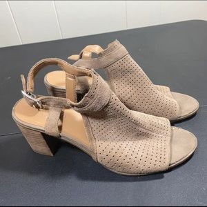 Franco Sarto Harlet 2 Block Heel Sandals Open Toe